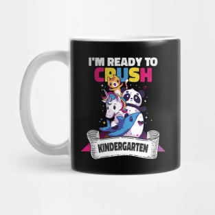 Kids I'm Ready To Crush Kindergarten Dinosaur Back To School Mug